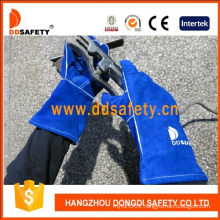 Best Manufacturers Blue Cow Split Reinforced Palm Welder Gloves